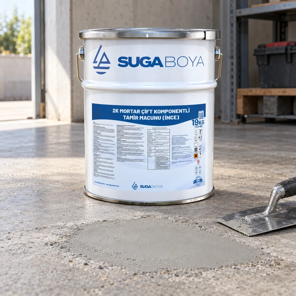 Suga 2K Mortar Çift Komponentli Tamir Macunu İnce 13+6