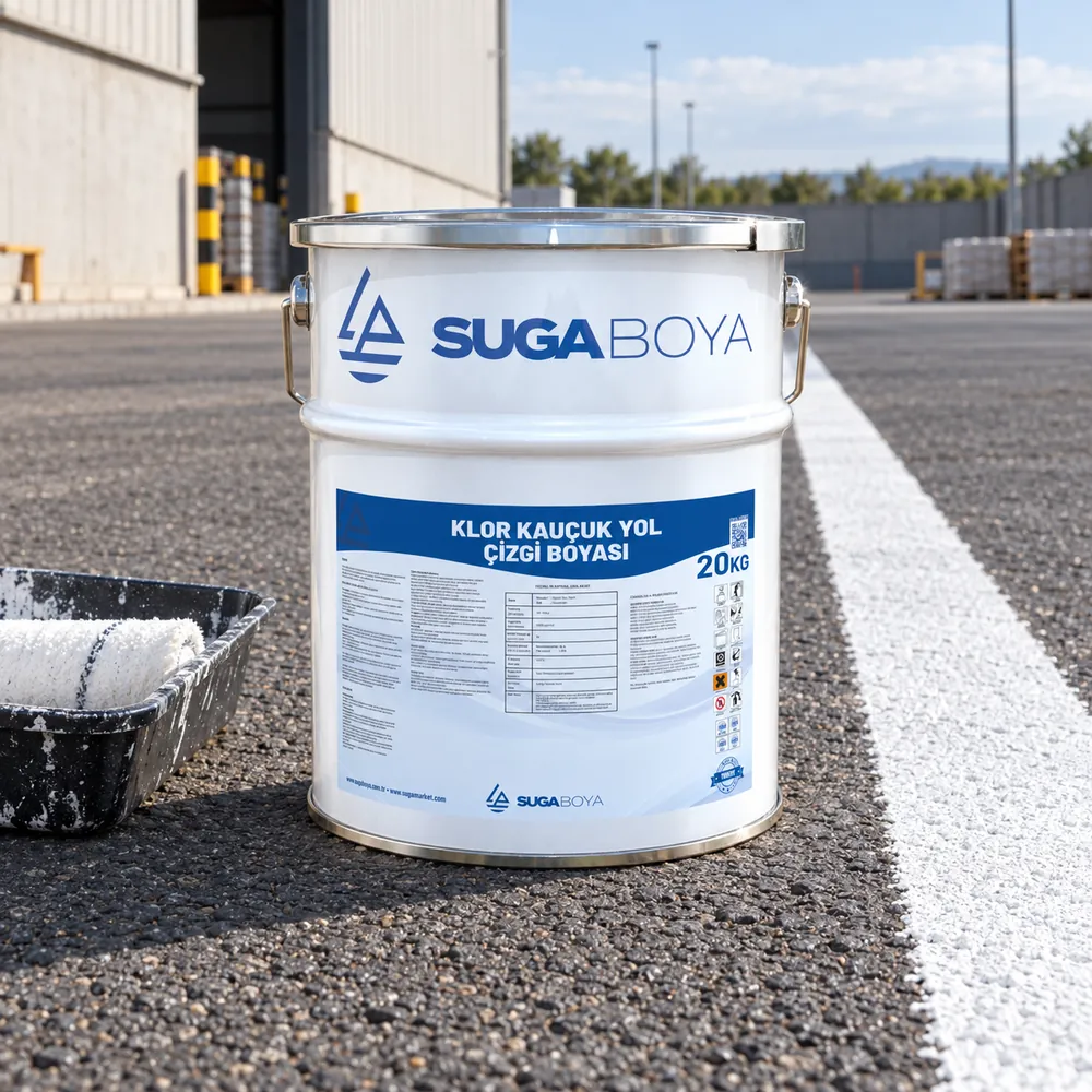 Suga Klor Kauçuk Yol Çizgi Boyası