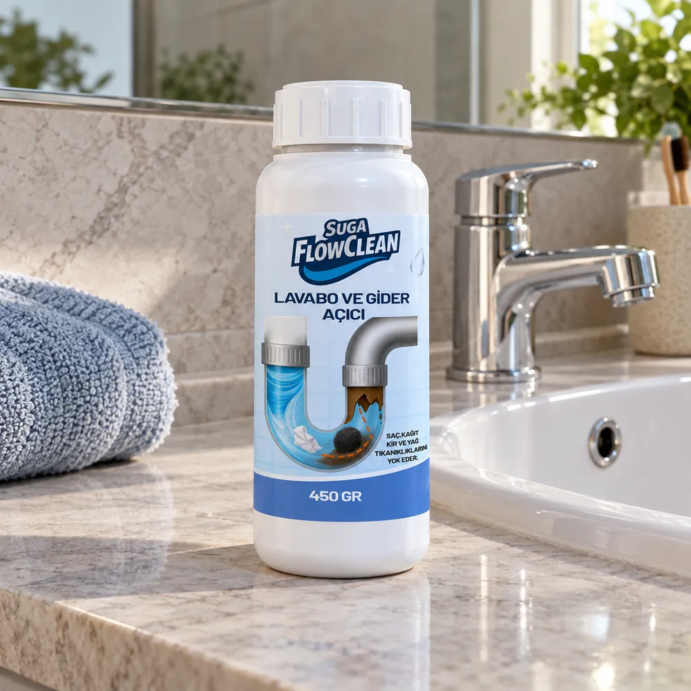 Suga Lavabo Gider Açıcı (Flowclean Toz Açıcı) 450 gr
